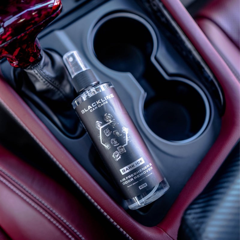 Blackline Car Care - Dark Ice Car Air Freshener  Long-Lasting  Oder Eliminator  for Cars  Trucks  SUV  or Home Use - 8 fl OZ - Air Freshener - Dark Ice Spray - Image 2